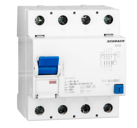 Residual current circuit breaker 40A, 4-p, 30mA, type F,G,V_3