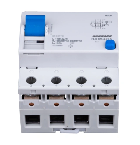 Întreruptor diferential 125A, 4-poli, 100mA, tip A (puls)_1