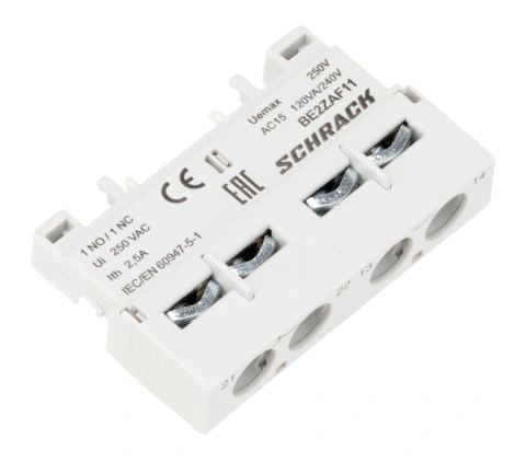Contact auxiliar 1ND+1NÎ, montaj frontal pentru BE2_2