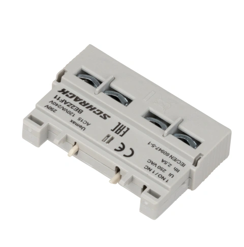 Contact auxiliar 1ND+1NÎ, montaj frontal pentru BE2_4