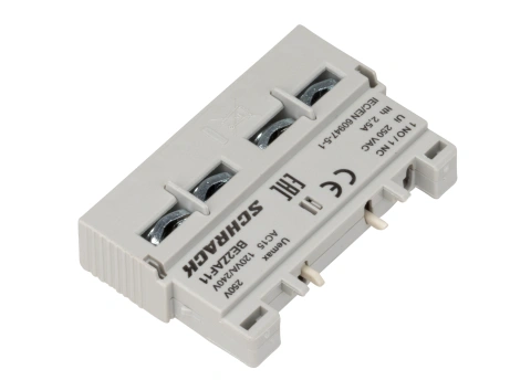 Contact auxiliar 1ND+1NÎ, montaj frontal pentru BE2_6