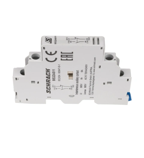 Contact auxiliar 1ND+1NÎ, montaj lateral pentru BE2_1