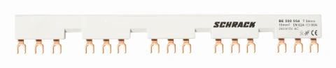 Baretă furcă pentru 5xBE5 + contact auxiliar, 54mm, 63A