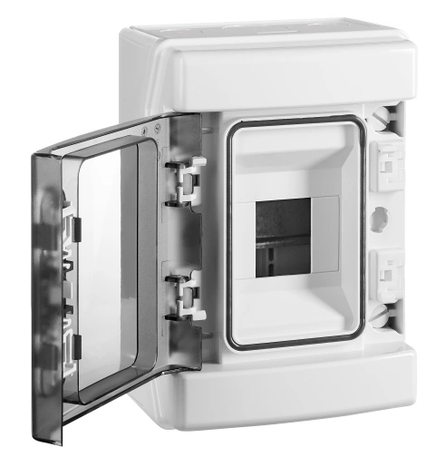 Dulap distrib. apl. IP65, 4UH pe 1 rând, cu uşă transparentă_1