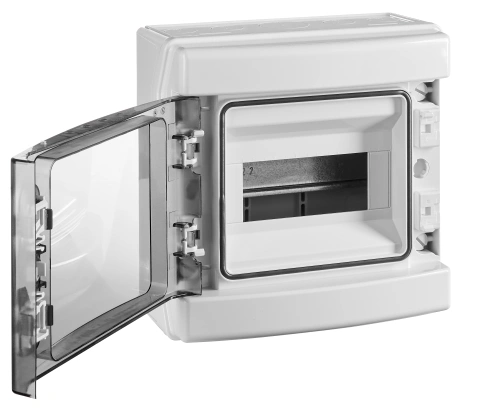 Dulap distrib. apl. IP65, 8UH pe 1 rând, cu uşă transparentă_1