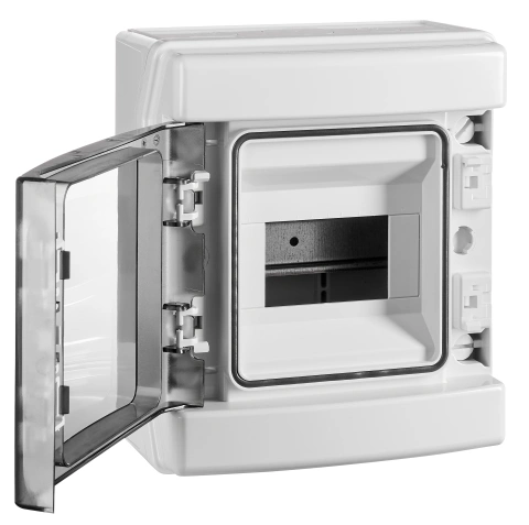 Dulap distrib. apl. IP65, 6UH pe 1 rând, cu uşă transparentă_1