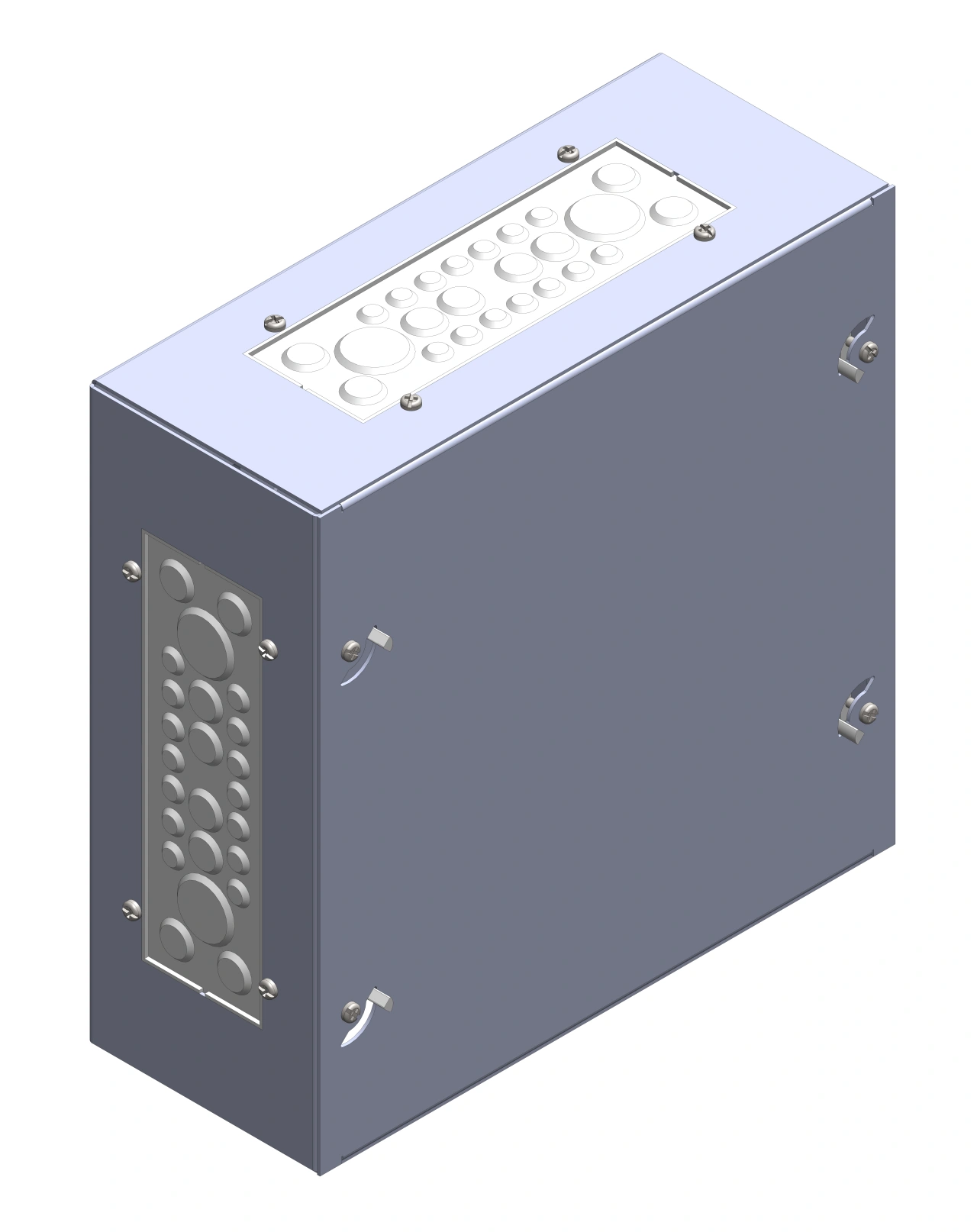 Cutie de conexiuni IP30 H=300 L=300 A=120mm tablă metalică