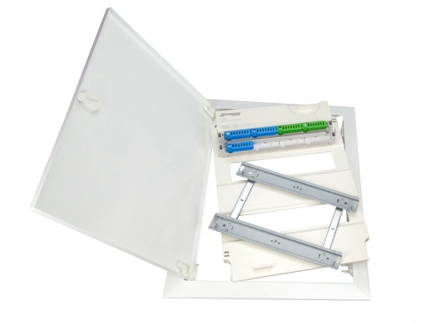 Ramă plată+uşă+insert, pt. încastr. gipsc. 2r-24/28module