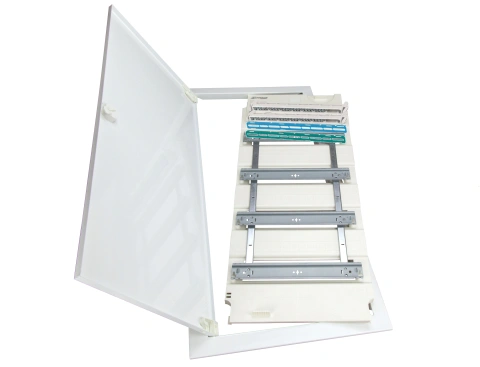 Ramă cu ușă și insert pt. KVH înalt 4 rânduri, 48/56 module