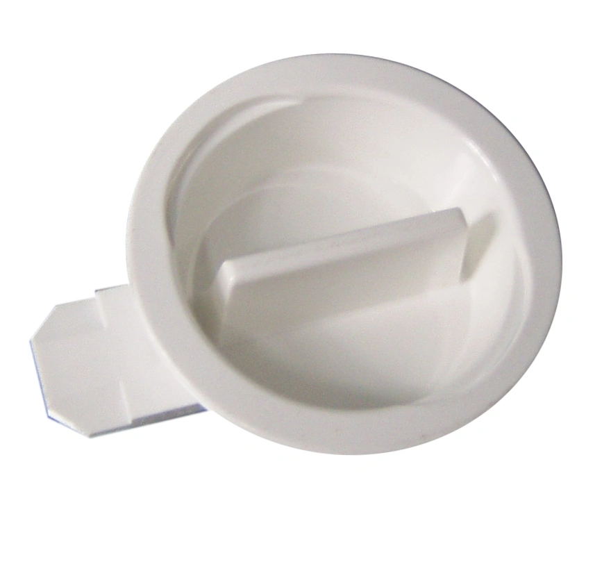 Zăvor plastic alb, (complet) pt. cofrete BK07...