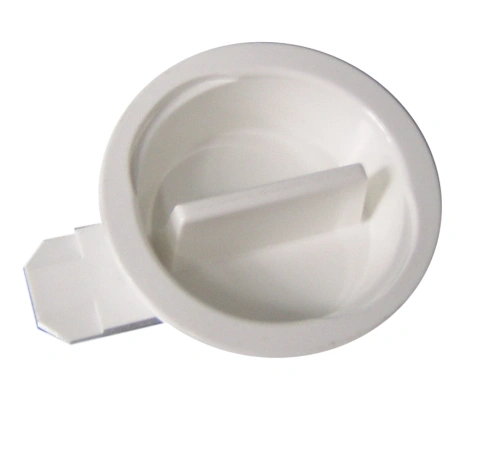 Zăvor plastic alb, (complet) pt. cofrete BK07...