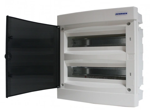 Flush-mounted enclosure 2-rows, 36MW, for partition wall