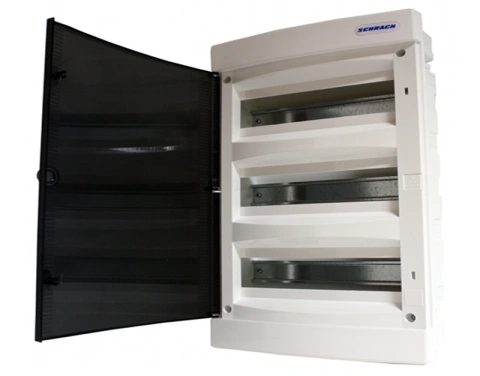 Flush-mounted enclosure 3-rows, 54MW, for partition wall