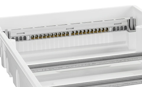 Flush-mounted enclosure 4-rows, 48MW, for partition wall_6