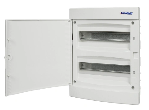 Flush-mounted enclosure 2-rows, 24MW, for partition wall