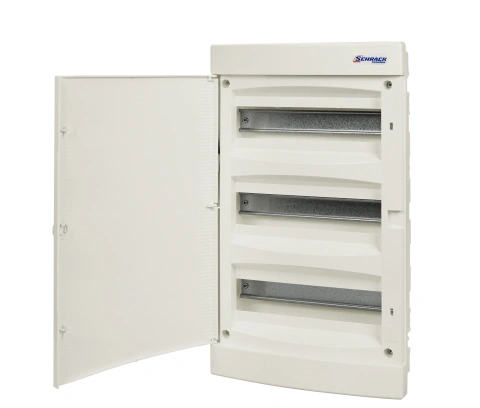 Flush-mounted enclosure 3-rows, 36MW, for partition wall