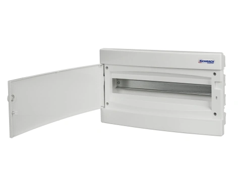 Flush-mounted enclosure 1-row, 18MW, for partition wall