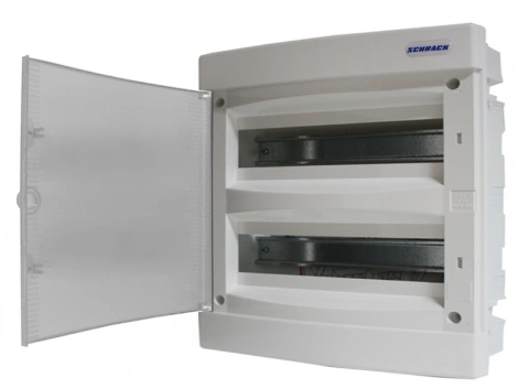 Flush-mounted enclosure 2-rows, 36MW, for partition wall