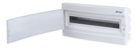Flush-mounted enclosure 1-row, 24MW, for partition wall