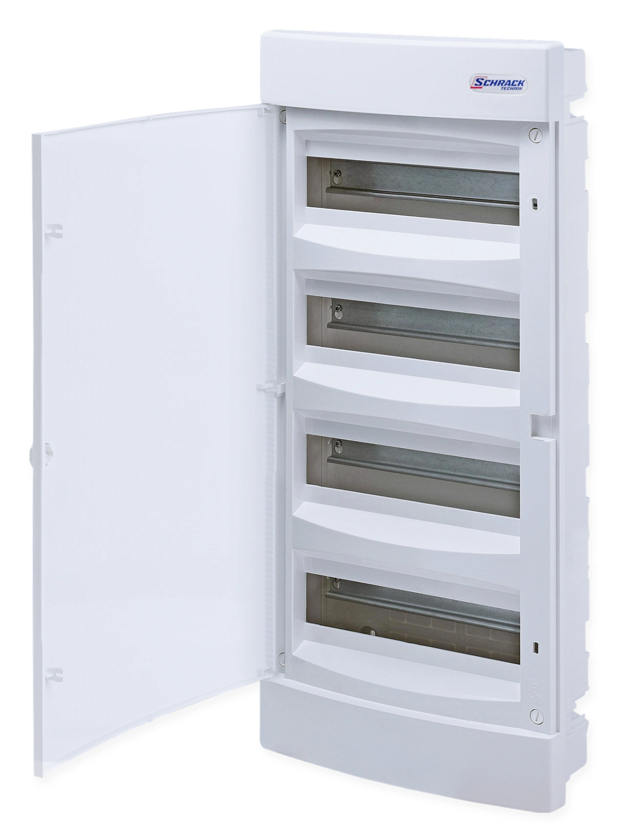 Flush-mounted enclosure 4-rows, 48MW, for partition wall