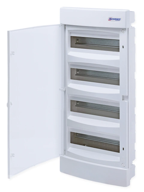 Flush-mounted enclosure 4-rows, 48MW, for partition wall