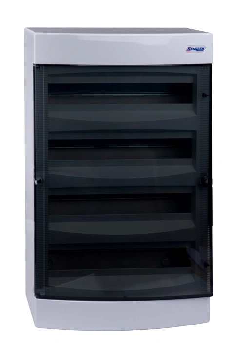 Cofret aparent, 72 UH, 4 rânduri, ușă transparentă, IP40