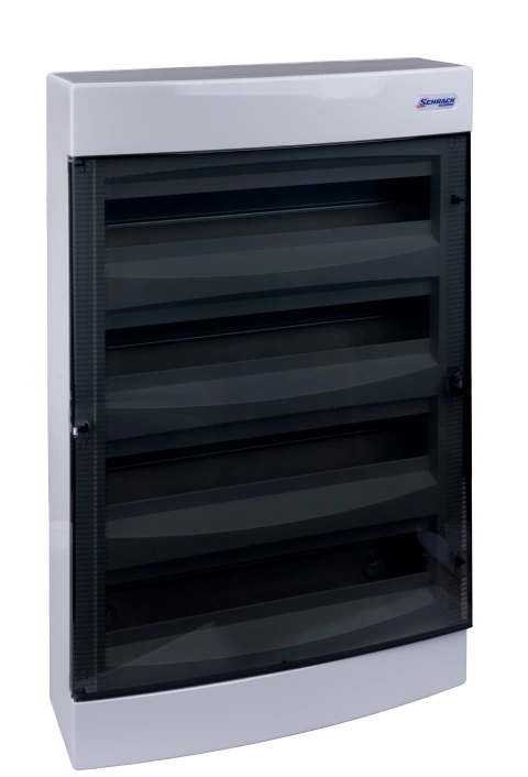 Cofret aparent, 72 UH, 4 rânduri, ușă transparentă, IP40_1