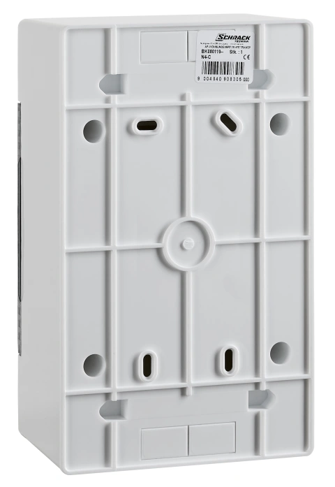 Cofret aparent, 4 UH, 1 rând, ușă transparentă, IP40_2
