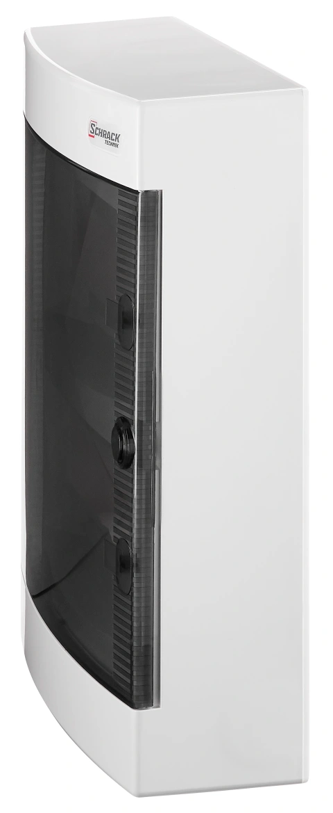 Wall-mounted combi-media enclosure 2-rows, 12MW, white door_3