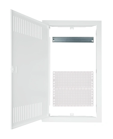Frame, door and insert for media enclosure BK0857, 3-rows