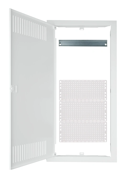 Frame, door and insert for media enclosure BK0857, 4-rows