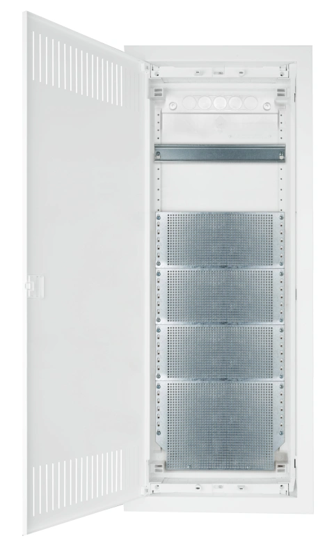 Flush-mounted media enclosure 5-rows - partition wall