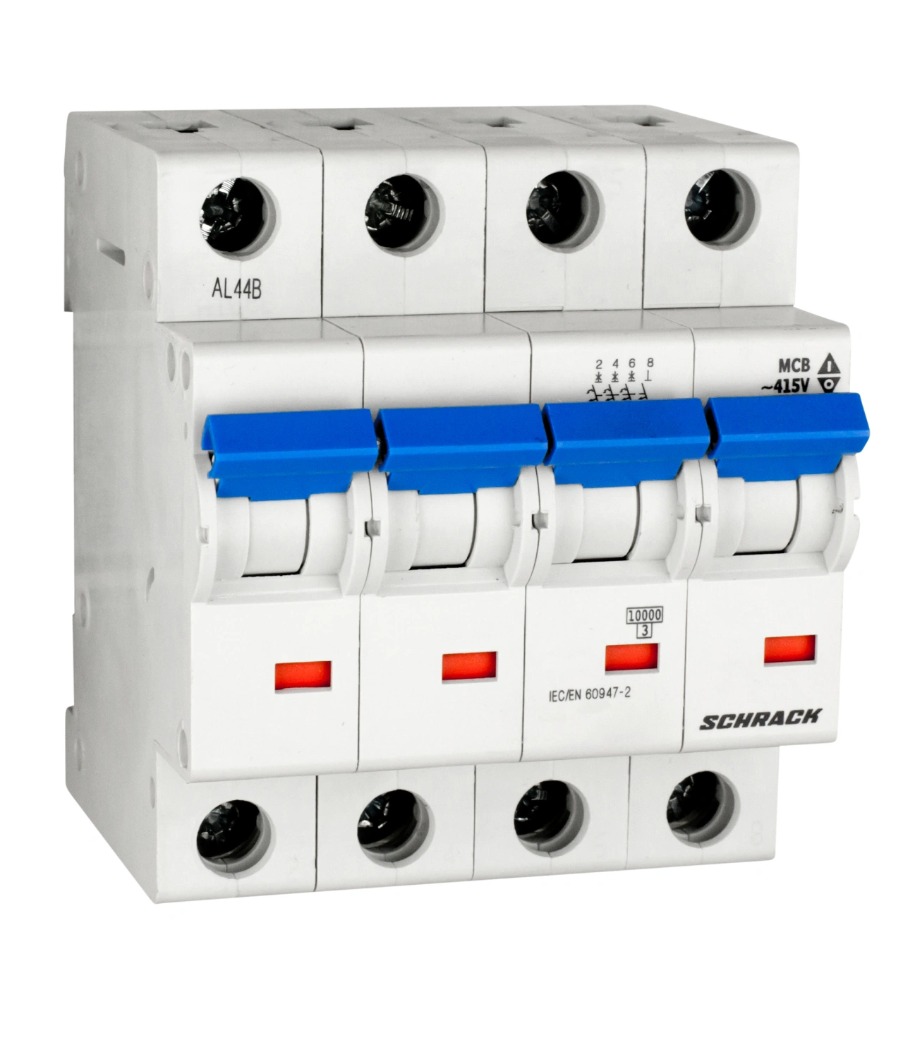 Întreruptor automat modular(MCB), C, 50A, 4poli, 40° C, 10kA