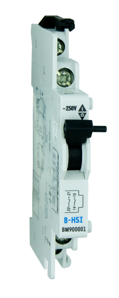 Contact auxiliar 5-250V/4A, 1 ND + 1 NI fix. cu înclichetare_1