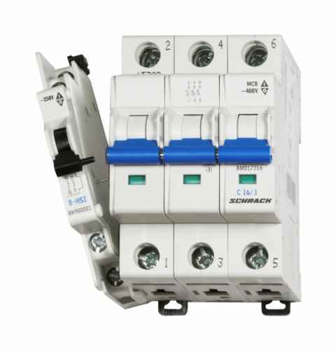 Contact auxiliar 5-250V/4A, 1 ND + 1 NI fix. cu înclichetare_2