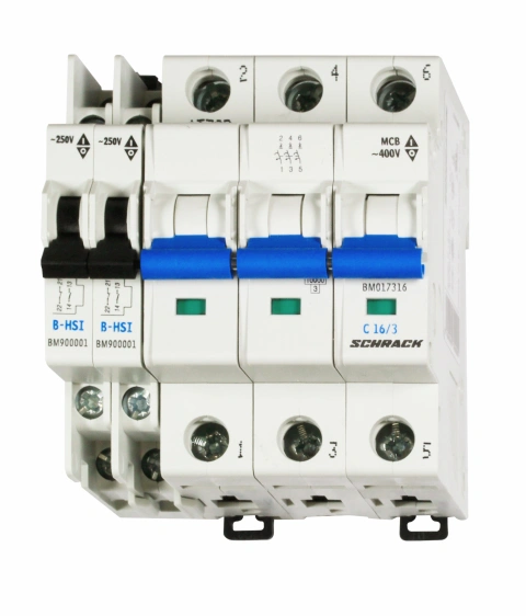 Contact auxiliar 5-250V/4A, 1 ND + 1 NI fix. cu înclichetare_4