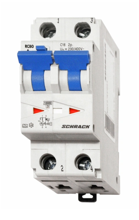 Combined MCB/RCD (RCBO) 16/2/C/01, Type A, 10kA