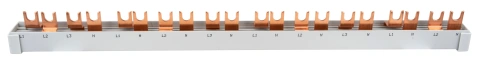 Baretă furcă compactă, 1xRCCB 4 poli, 8xMCB 1+N, 20 M,10 mmp