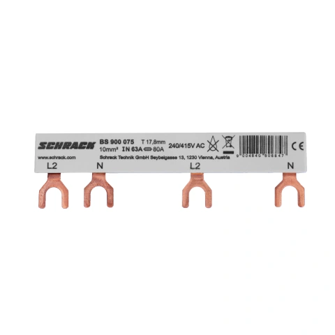 Baretă, 2 poli, L2, 1xRCCB 4 poli la 1xRCBO1+N, 6 mod, 10mm²_1