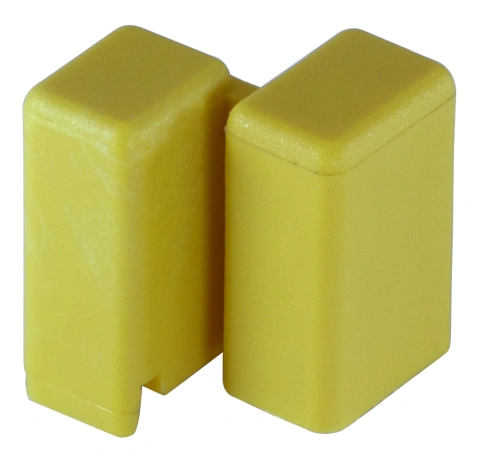Protection-cover yellow for pin busbar on 1 MW