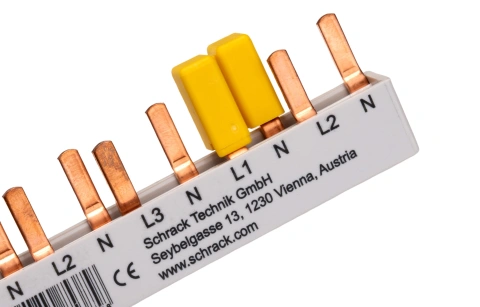 Protection-cover yellow for pin busbar on 1 MW_7