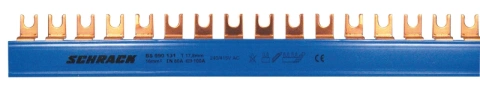 Baretă cu contacte furcă, 16 mm², N, 1 pol, 57UH (1m)