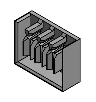 Busbar end-cap 4-pole