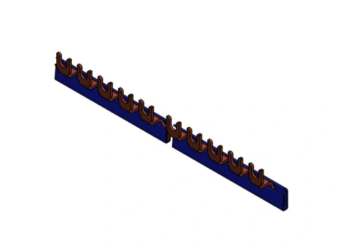 C-Busbar N-conductor, break-out, 16mm², blue, 1m