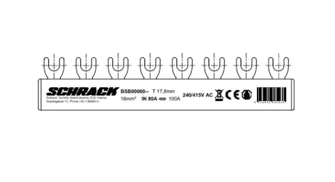 Bareta, 1dif 4P, 4 descarcatoare, 1 sig aut 3P+N, 12M, 10mm²