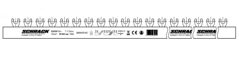 Busbar fork 2-pole, 16mm², 1m