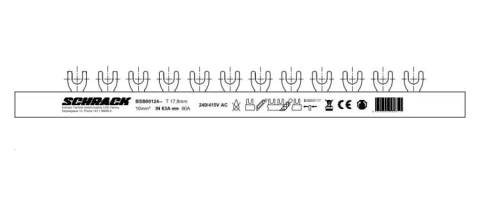Bareta furca 4P L1, N/L2, N, L3, N 10mm², 1m