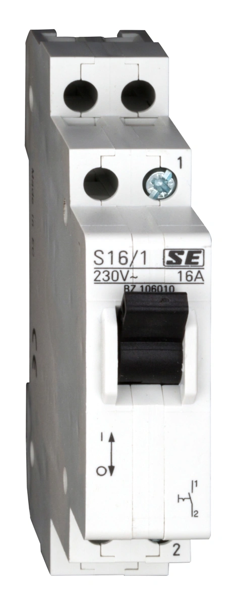 Comutator modular 0-1, 1NO, 16A