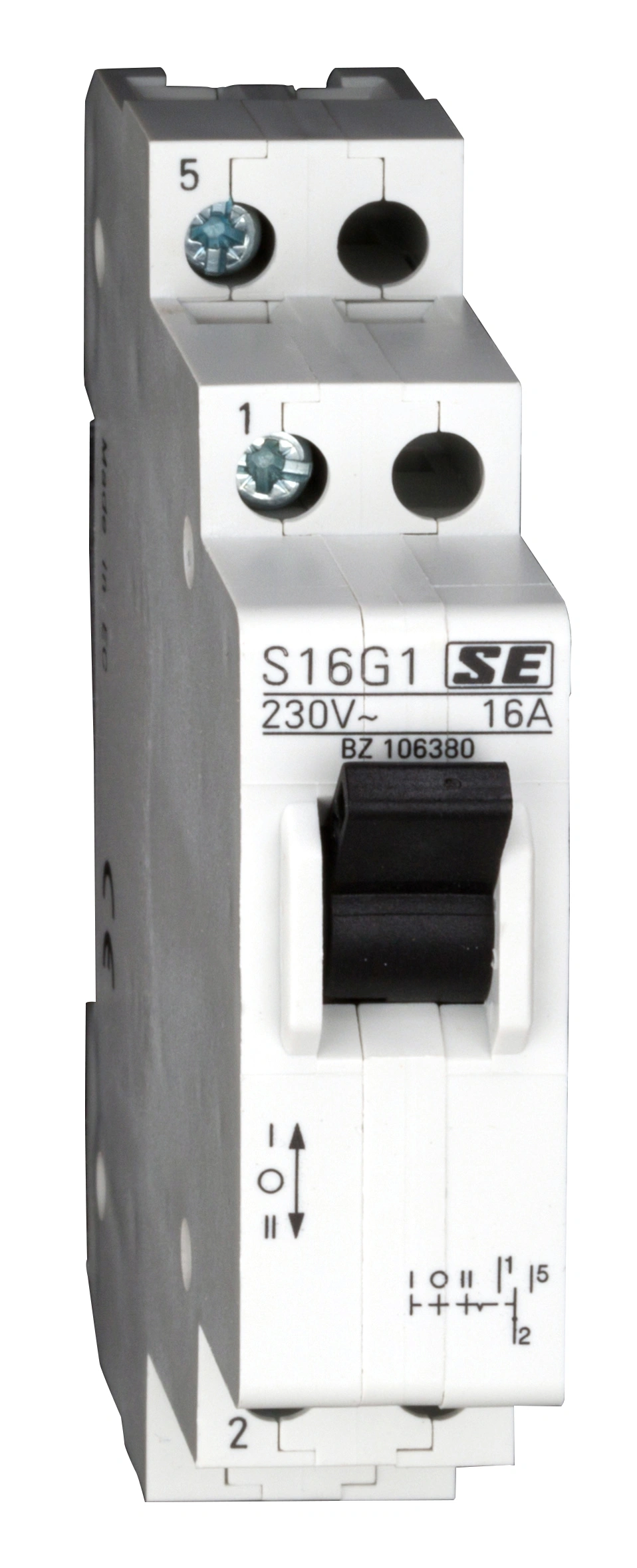 Comutator alternativ modular 1-0-2, 1p, 16A
