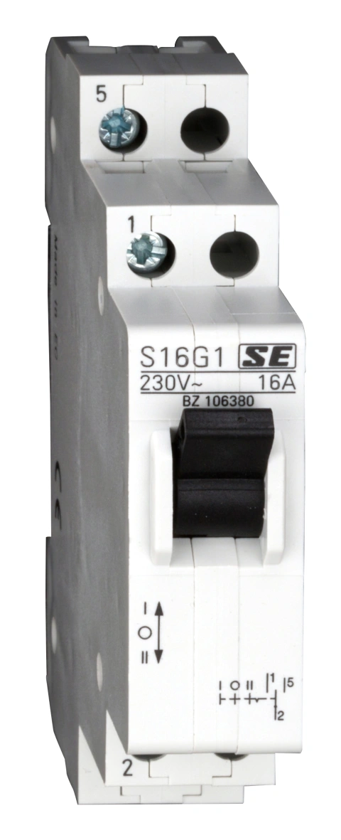 Comutator alternativ modular 1-0-2, 1p, 16A